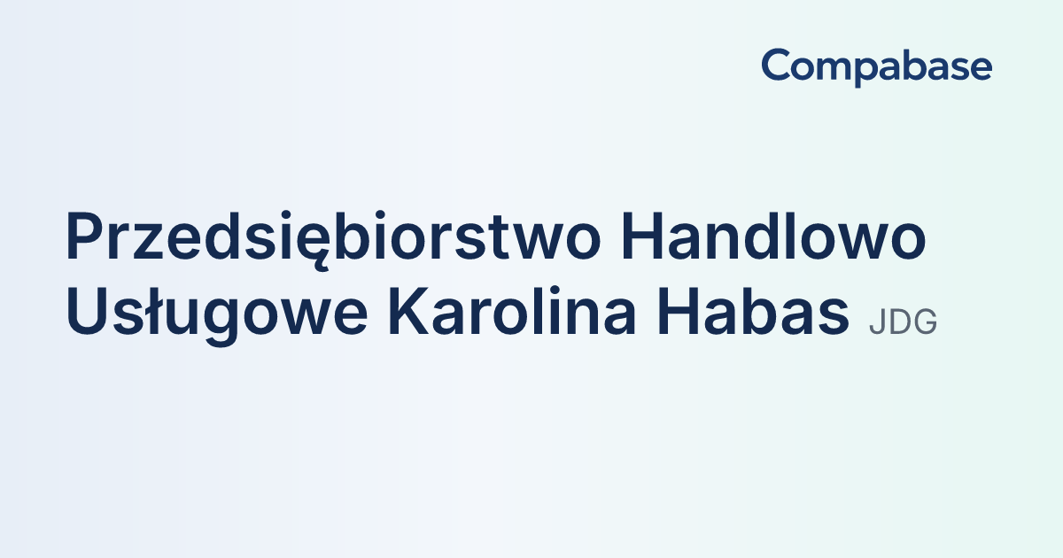 Centrum Edukacji i Rozwoju Karolina Habas (NIP 9111995870) – business ...